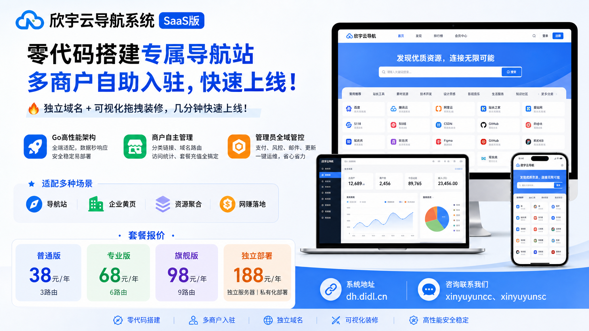 欣宇云导航系统SaaS版