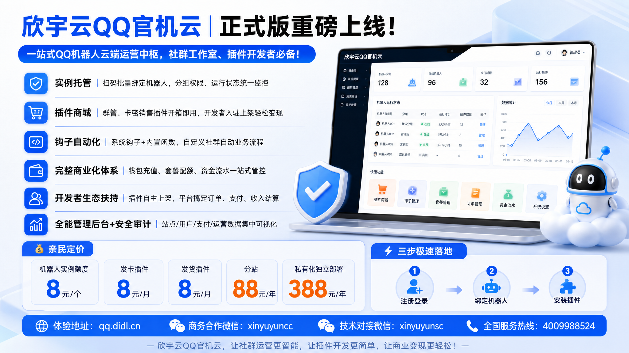 图片[1]-【欣宇云QQ官机云｜正式版重磅上线！】